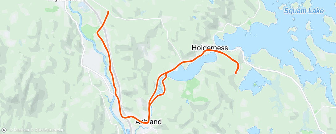 Map of the activity, Afternoon Ride