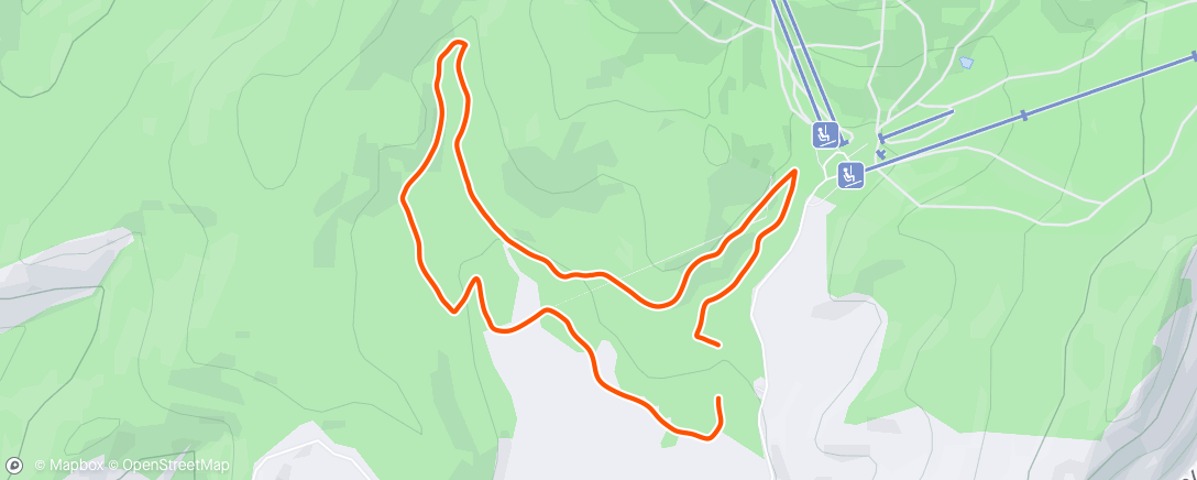 Map of the activity, Morning Nordic Ski