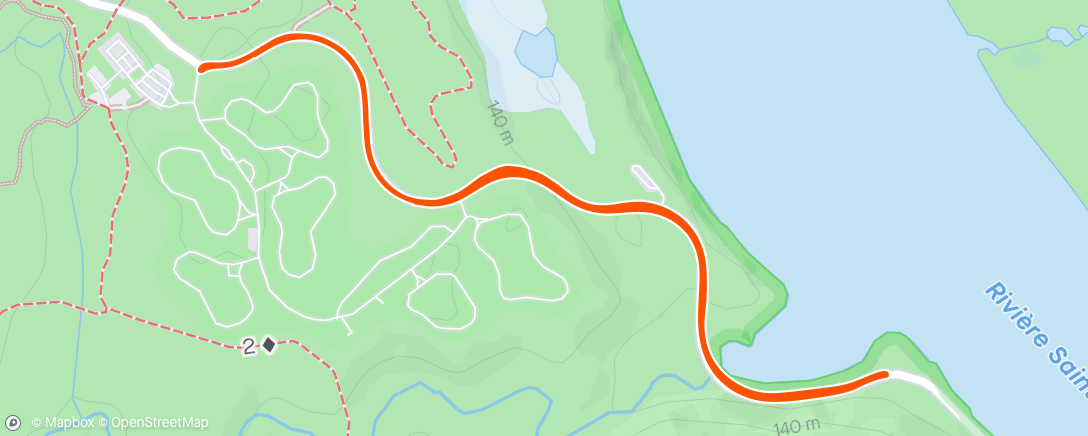 Map of the activity, Morning Ride