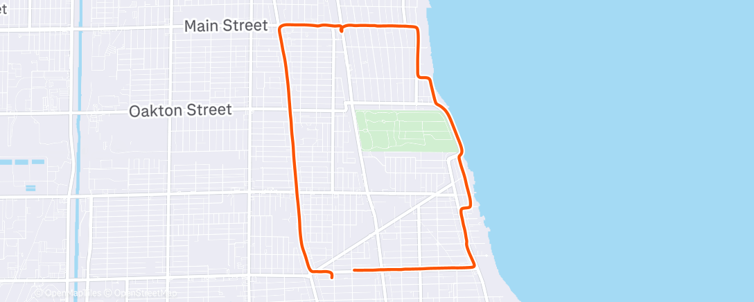 Карта физической активности (Rainy day run)