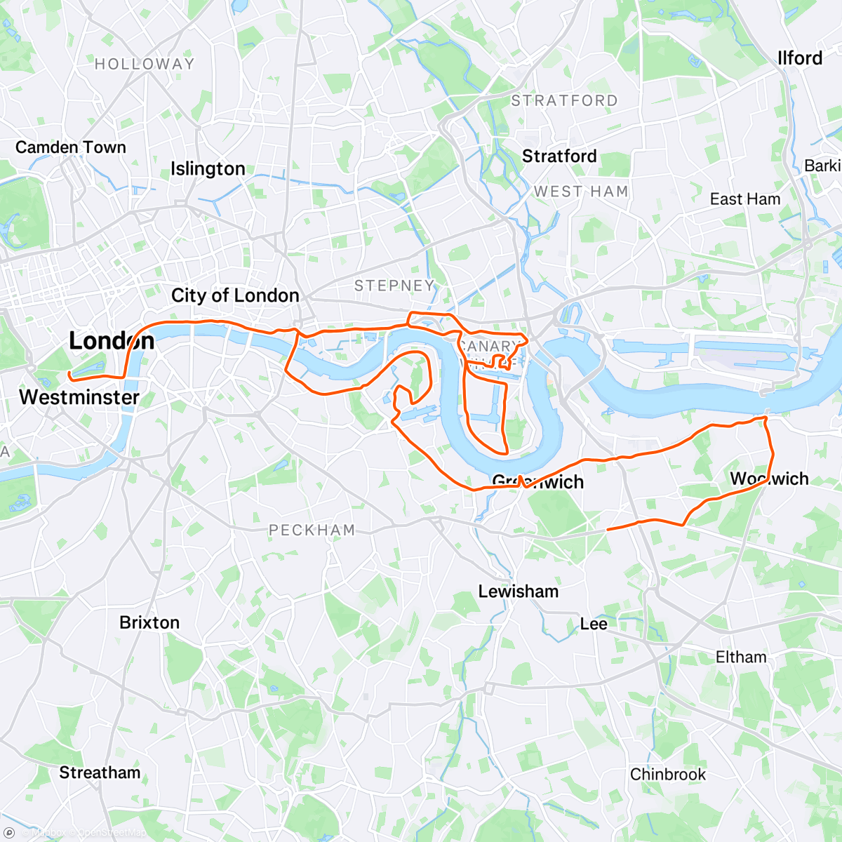 Map of the activity, London Marathon Debut - 2:16:52