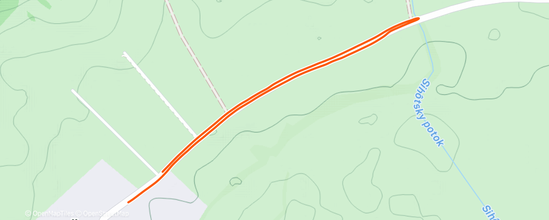 Map of the activity, Recovery Run