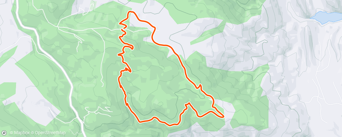 Map of the activity, Evening Run