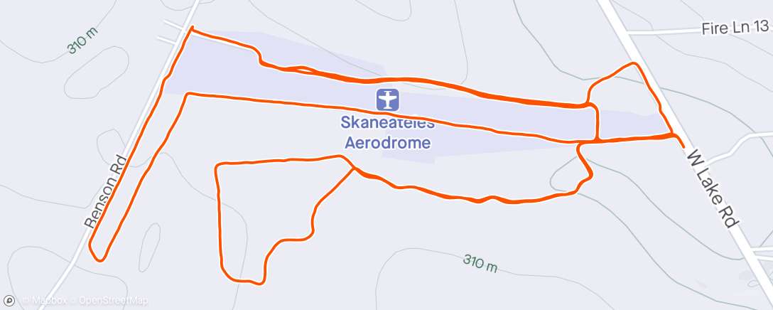 Map of the activity, Airport Loop &Trails