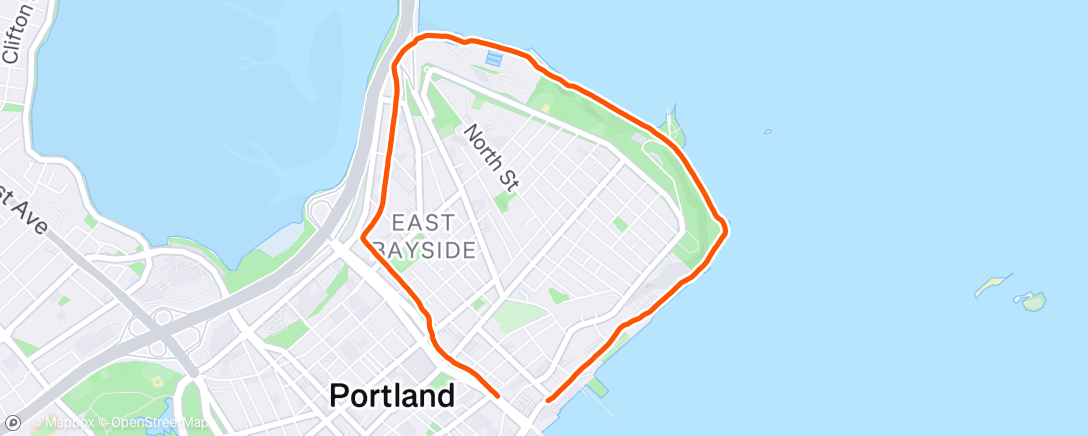 Map of the activity, Lunch Run