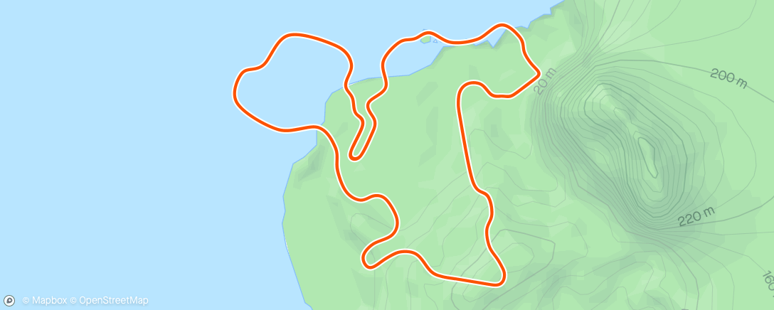 Map of the activity, Zwift - 6x1000 in Watopia