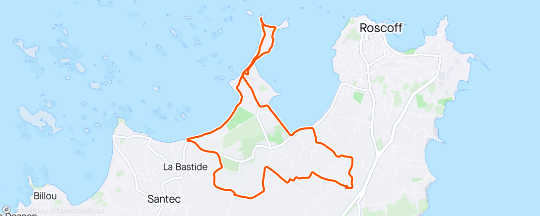 Map of the activity, Easy jogg à jeun ☀️