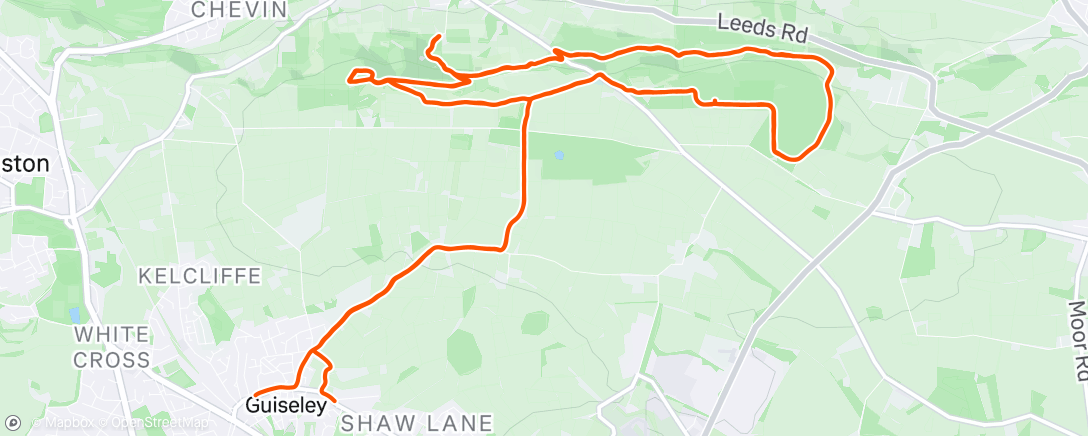 Map of the activity, Morning Run