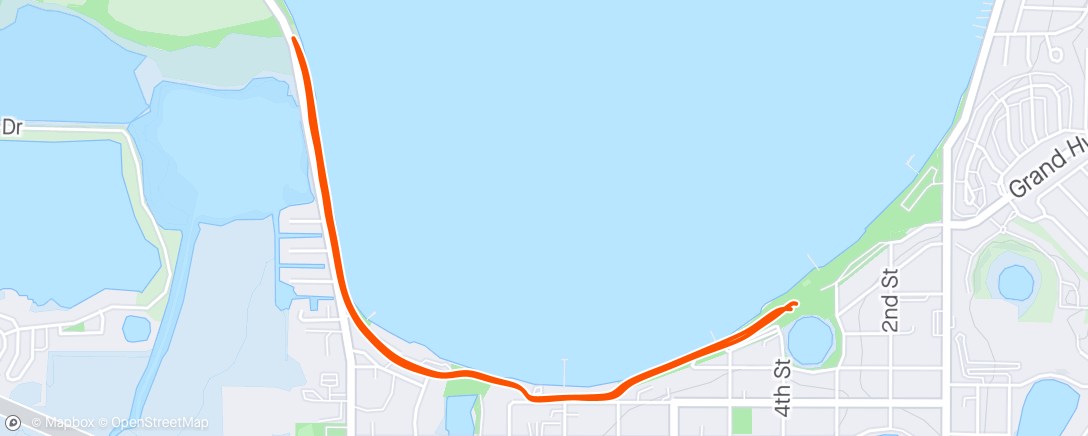 Map of the activity, Lake Minneola Sunset Tri - Run … AG 3/9; OA 29/124