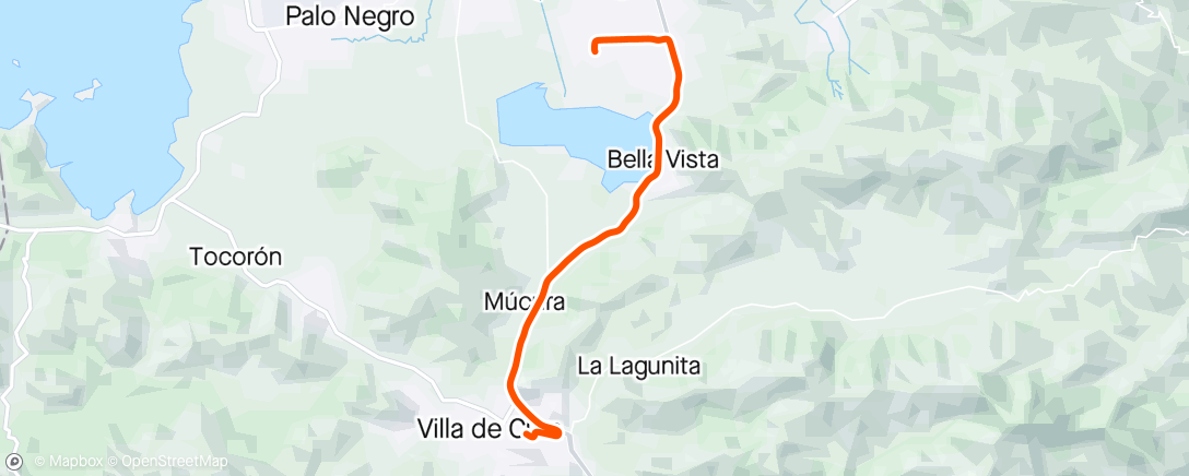 Mappa dell'attività Vuelta ciclista por la tarde
