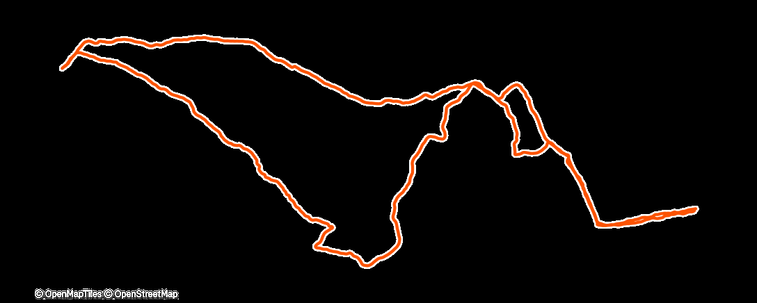 Map of the activity, Lauf am Mittag