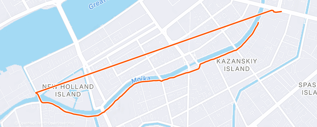 Map of the activity, Полуденный забег