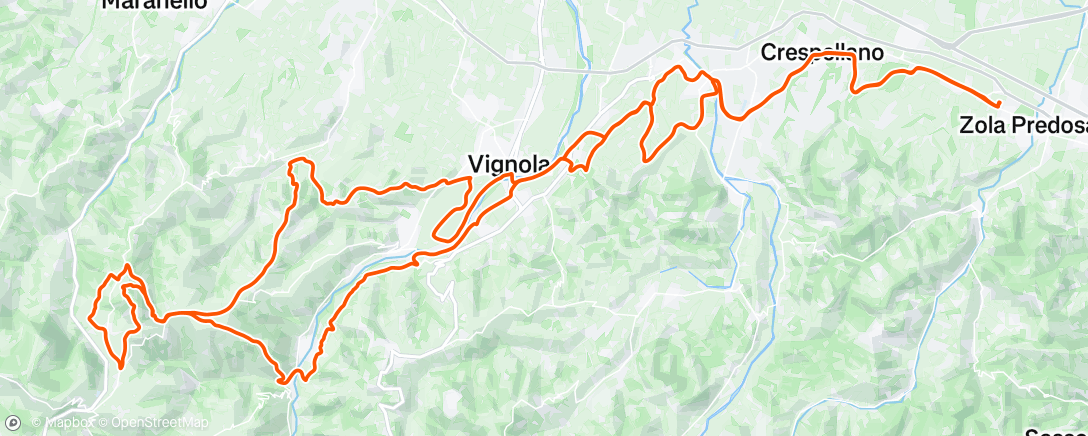 Map of the activity, Morning Ride