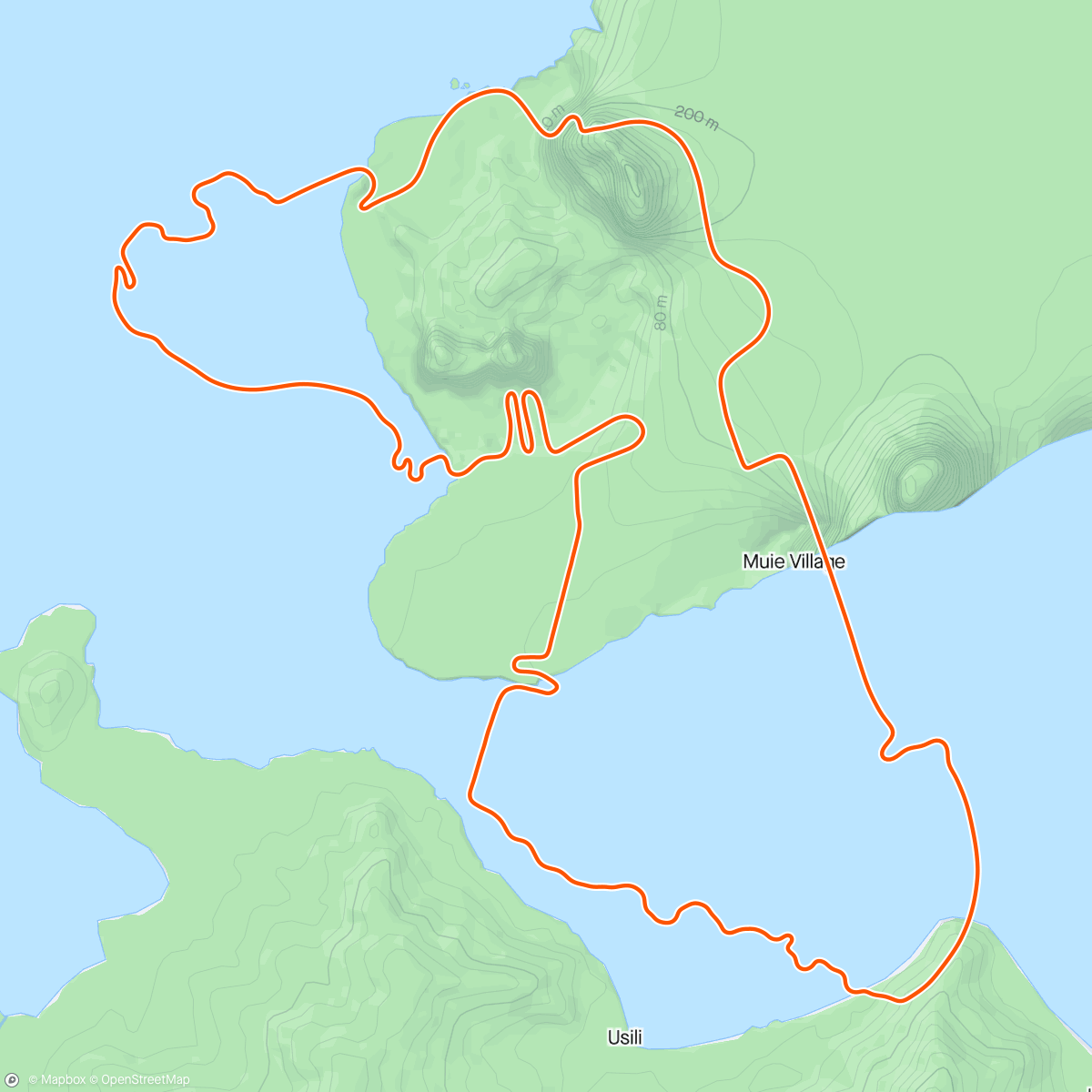 Mappa dell'attività Zwift - Ocean Lava Cliffside Loop in Watopia