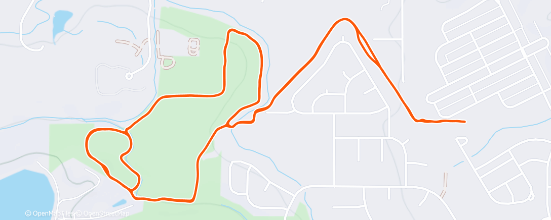 Map of the activity, Afternoon Mountain Bike Ride