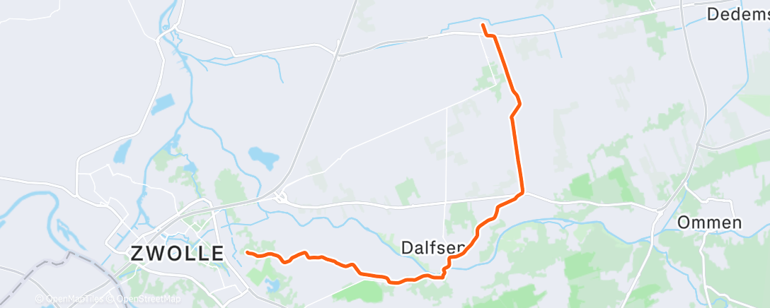 Map of the activity, Weer terug