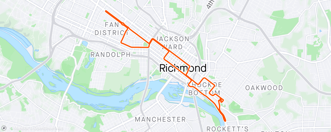 Kaart van de activiteit “Zwift - 05. Endurance Ascent in Richmond”