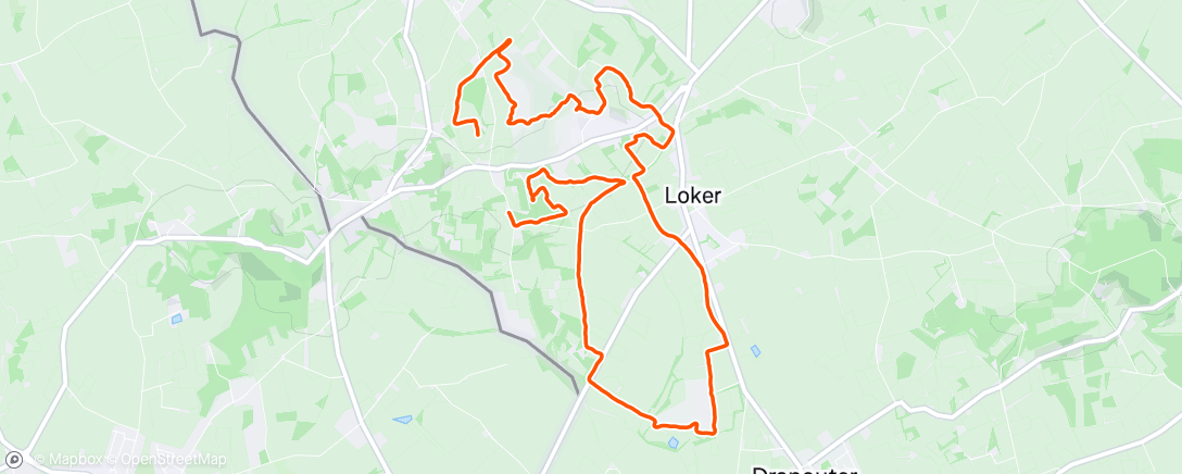 Map of the activity, Entre deux monts trail