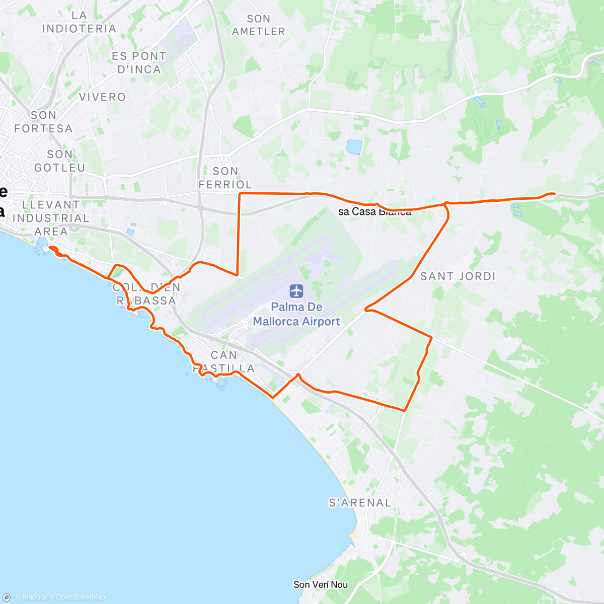 Map of the activity, Recovery rit