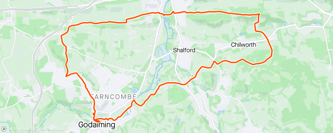 Mapa da atividade, Trail marathon training run. Getting the miles in slowly.