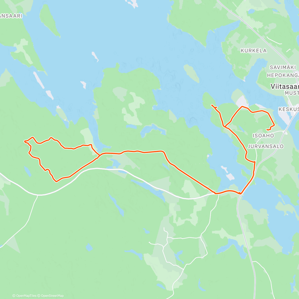 Map of the activity, Riding Home for Christmas🎄