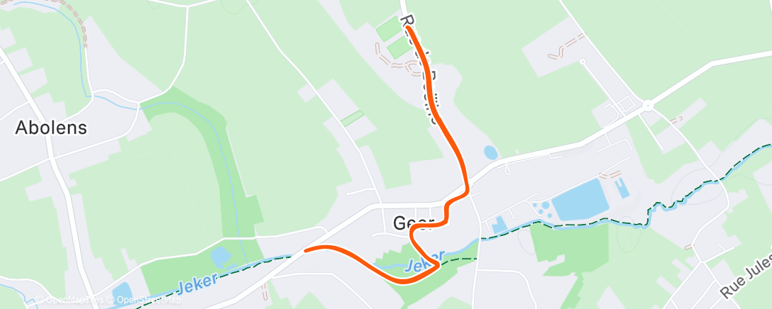 Map of the activity, Décrassage