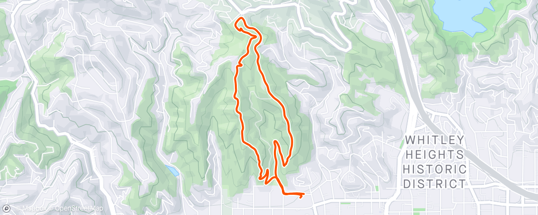 Map of the activity, LA Hikes