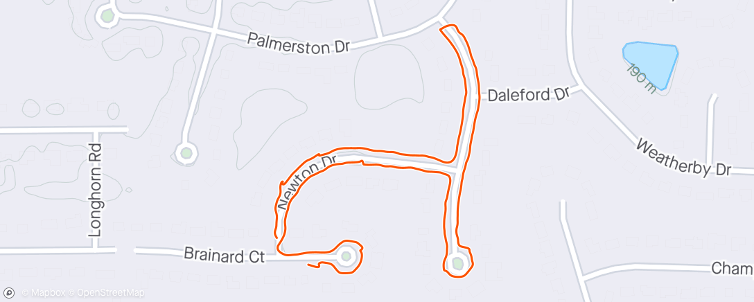 Map of the activity, Morning walk with Foster