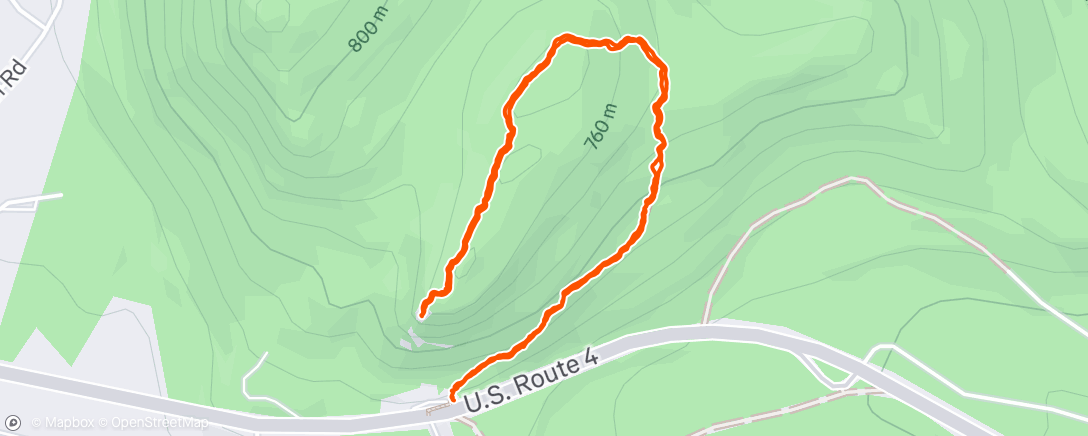 Map of the activity, Ryders first backpack hike