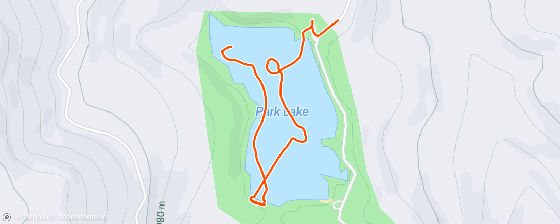 Map of the activity, Evening Kayaking
