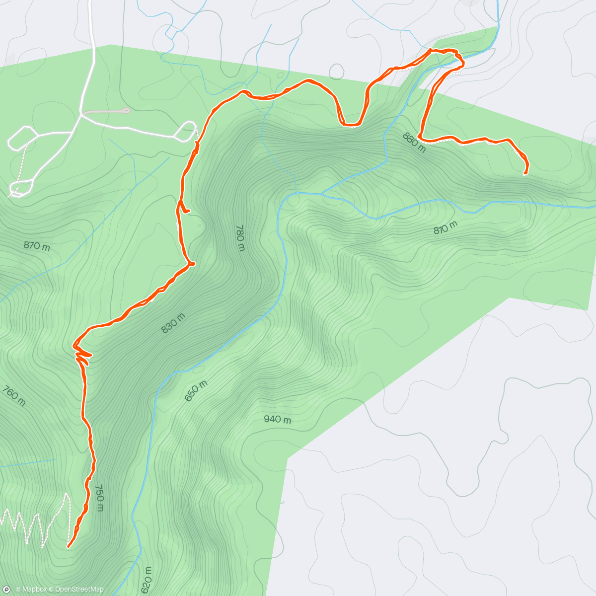 Map of the activity, Wollomombi Falls