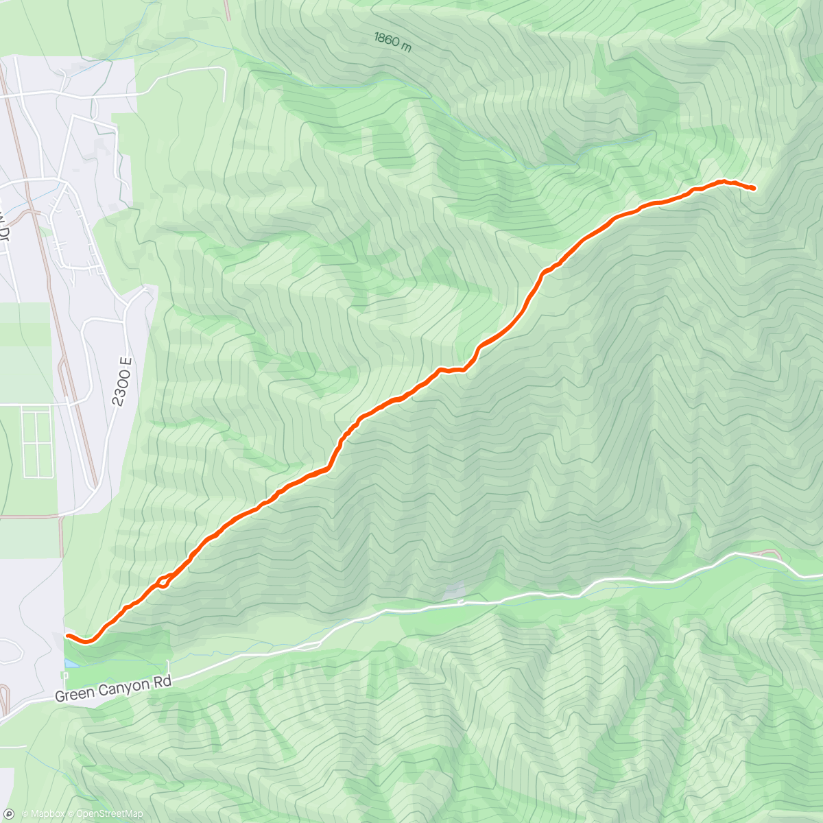 アクティビティ「Logan Hike」の地図