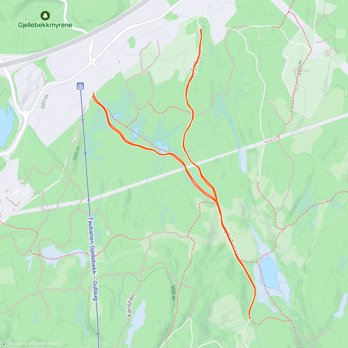 Map of the activity, Sone 2 Nordic Ski