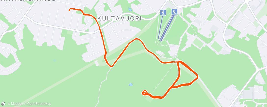 Map of the activity, Morning Nordic Ski