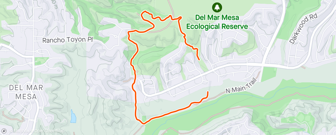 Mapa da atividade, Quick Hike