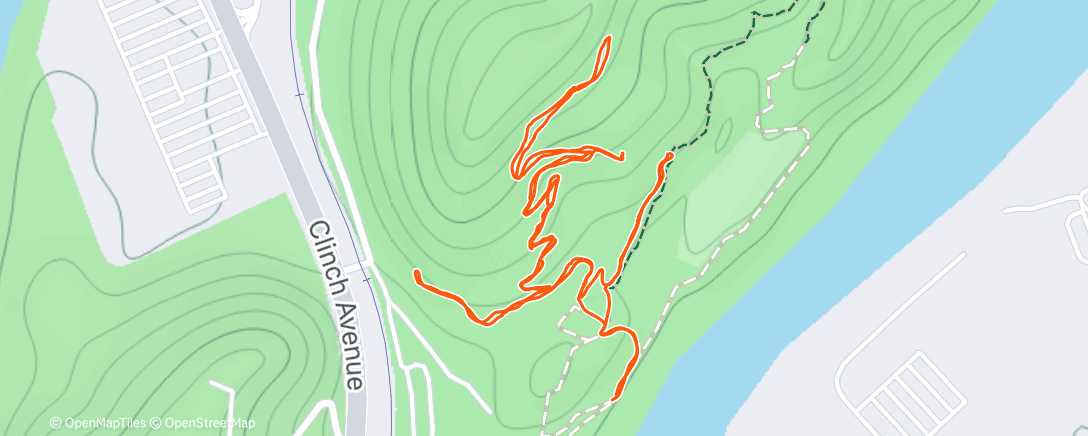 Map of the activity, Lunch Hike