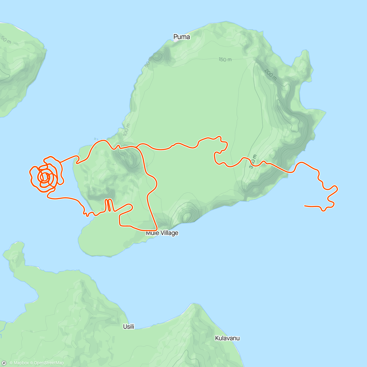 Map of the activity, Zwift - Rob Kelly's Meetup on Volcano Climb in Watopia