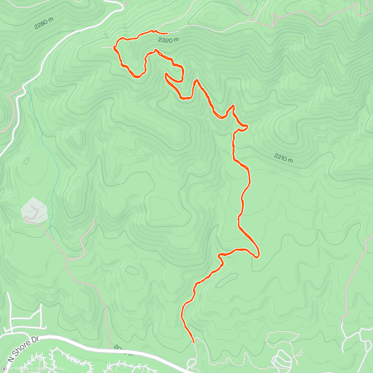 Map of the activity, Cougar Crest Trail