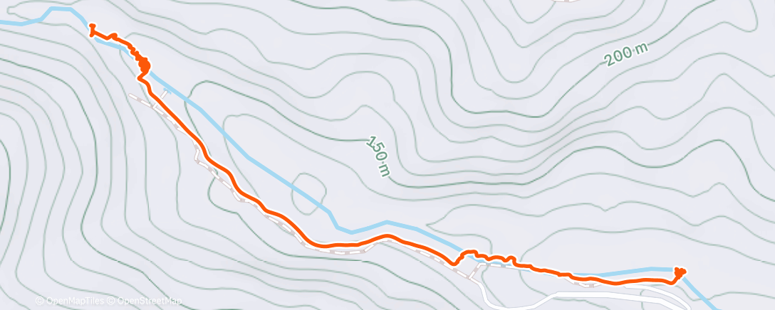 Map of the activity, Lunch Hike