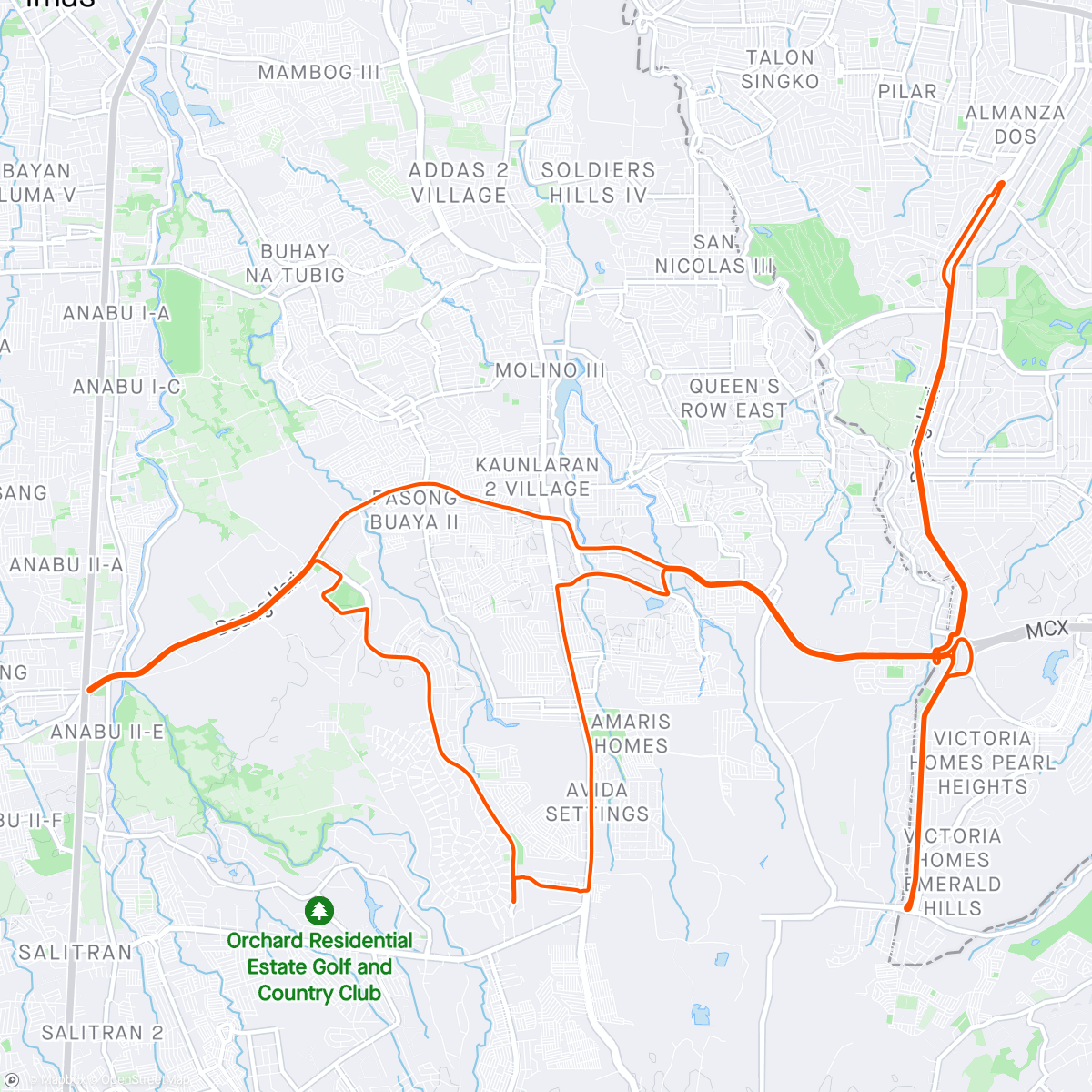 Map of the activity, Post EU Sunday Morning Ride