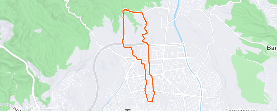 Map of the activity, Llac petit