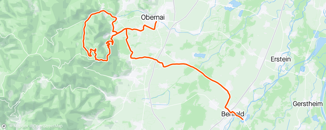 Map of the activity, Triathlon M d'Obernai