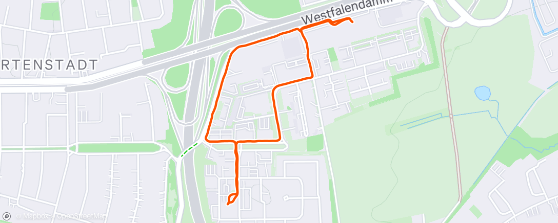 Map of the activity, Afternoon Walk