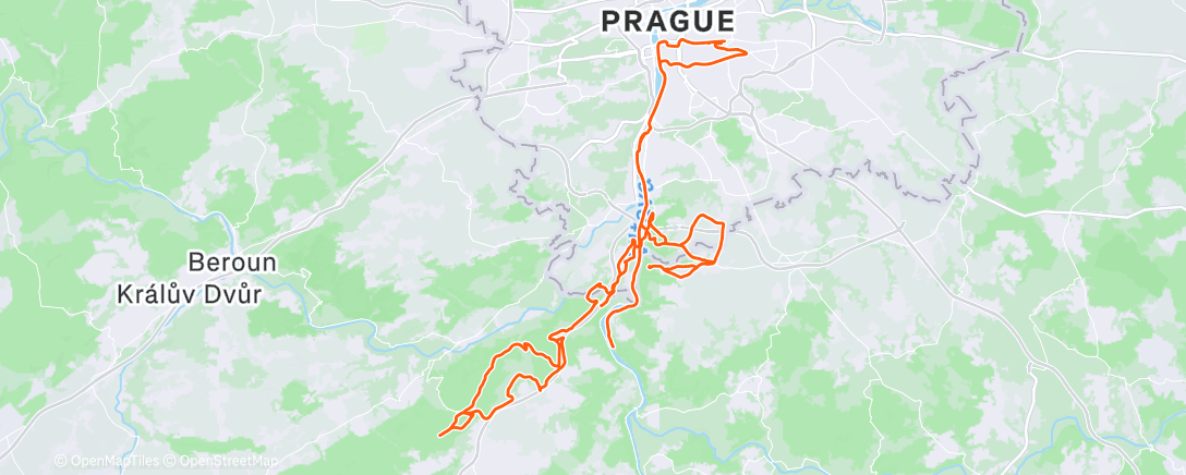 Map of the activity, Morning Ride