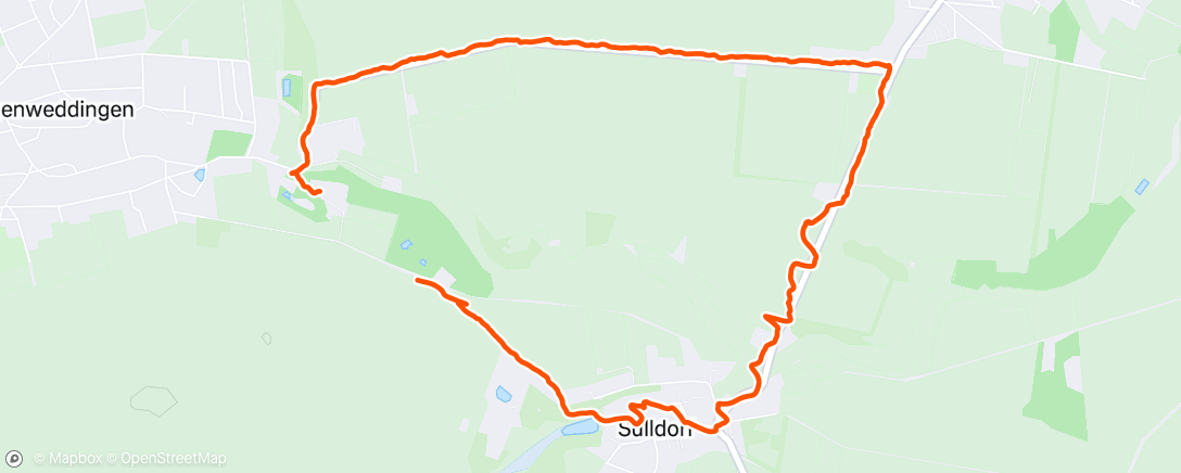 Map of the activity, Lauf am Nachmittag