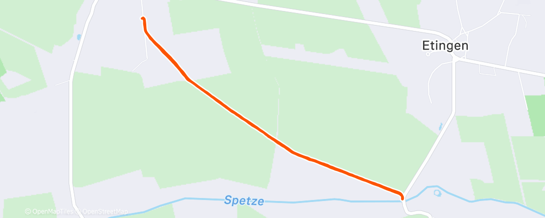 Map of the activity, Lauf am Mittag