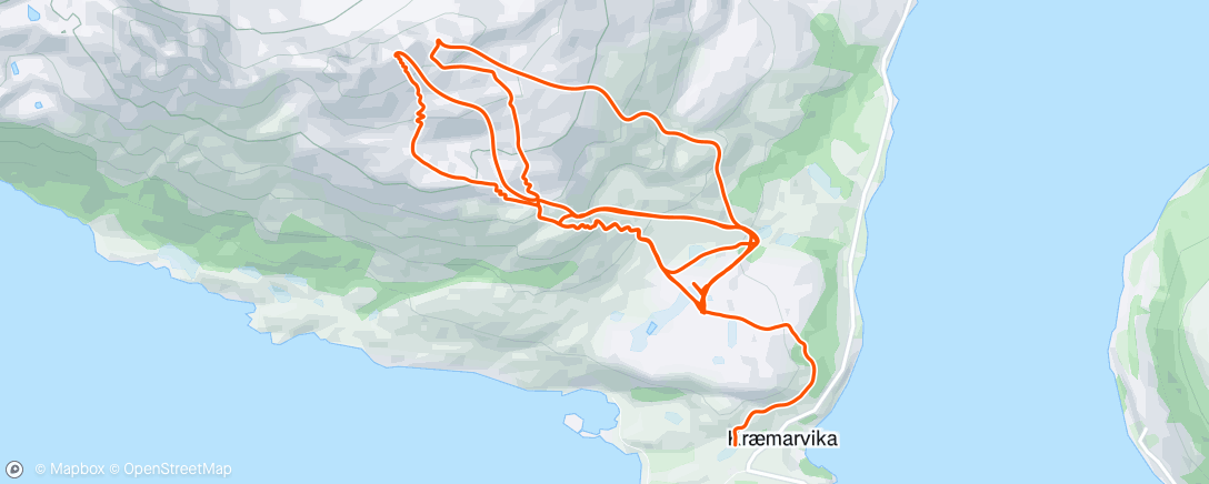 Map of the activity, Ski de randonnée le midi