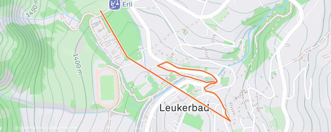 Map of the activity, Afternoon Snowboard