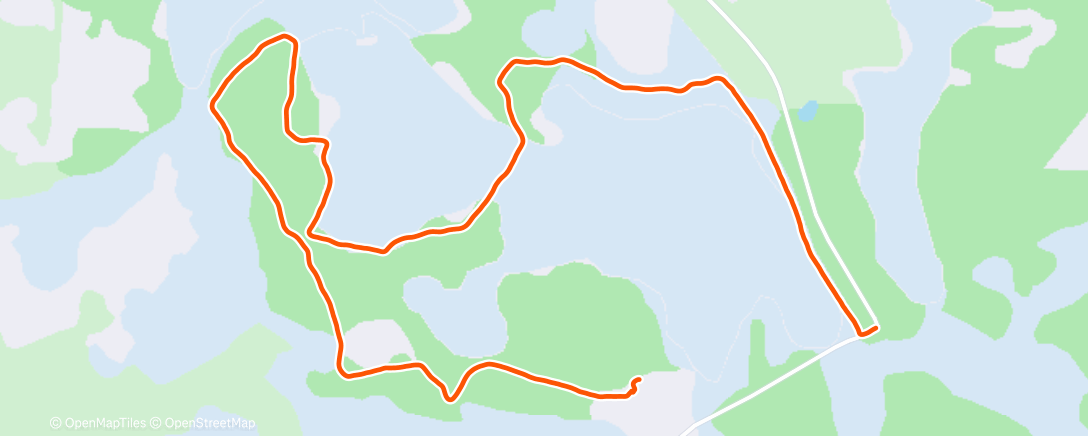 Map of the activity, Night Run
