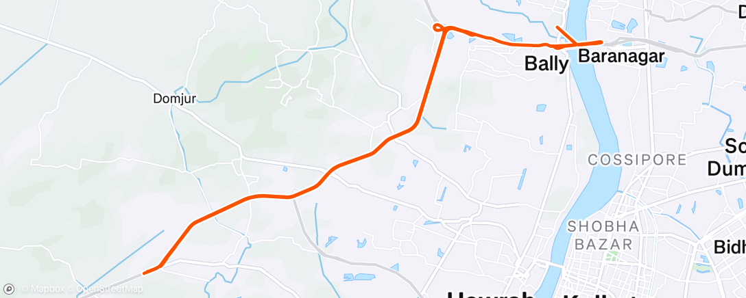 Map of the activity, Morning Ride
